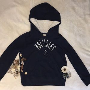 Navy Blue Hollister Hoodie